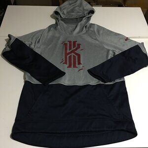 Nike Kyrie Basketball Hoodie Sweatshirt Pull-Over Medium Gray